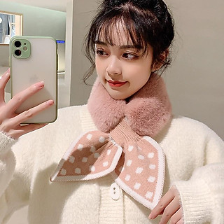 Khăn quàng cổ lông thỏ XUẤT HÀN siêu mềm mịn