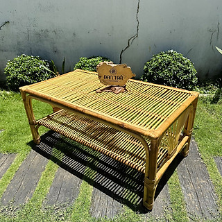 Bàn Mây Chữ Nhật Decor Phòng Khách- Bàn Mây Tre Đan- Bàn Trà Bằng Mây Tre- Nội Thất Mây Tre Đan Trà