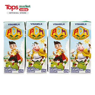 Lốc 4 Hộp Sữa Dinh Dưỡng Có Đường Vinamilk ADM 180ML