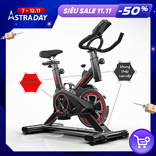 Xe đạp tập gym thể dục tại nhà Spin Bike, kiểu dáng thể thao Tặng kèm đồng hồ+Trụ đấm bốc