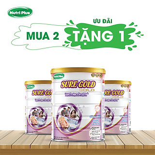 Sữa bột dinh dưỡng Sure Gold giúp phục hồi sức khỏe cho người bệnh, người ăn uống kém - (900g) Nutriplus Gold