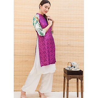 Áo dài tơ tằm 2 lớp The Kat House