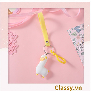 Móc khóa móc điện thoại hoạt hình 3D sáng tạo chất liệu cao su dẻo treo móc khóa, Móc chìa khóa Classy PK698