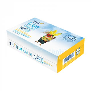 Thùng Sữa Chua Uống Tiệt Trùng Topkid Dâu - Chuối - Lúa Mạch TH True Milk (110ml x 48 Hộp)