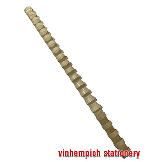 Gáy lò xo nhựa 14mm - 1 cây màu trắng