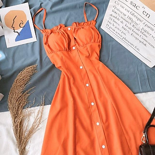 Đầm maxi 2 dây hở lưng