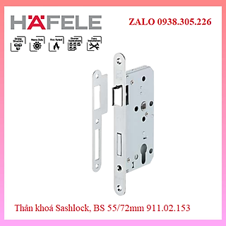 Thân khoá Hafele Sashlock, BS 55/72mm 911.02.153