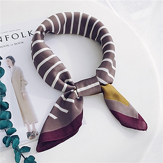 Khăn lụa vuông khăn phụ kiện thời trang size 70*70cm - Mã 7022