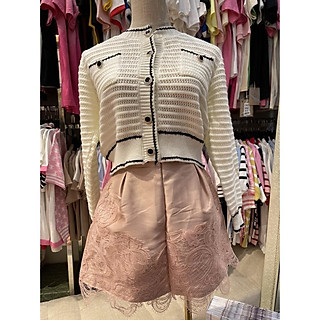 Áo len lưới đính cúc kiểu dáng trẻ trung năng động