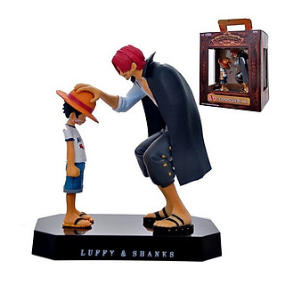 Bộ mô hình Shanks vs Luffy cao cấp 18cm (kèm hộp đựng)