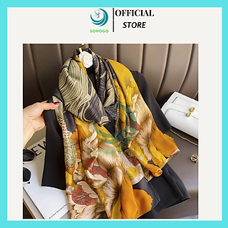 MẪU MỚI-Khăn lụa choàng cổ cao cấp 90x180cm-Khăn lụa Hàng Châu-Qùa tặng ý nghĩa cho phái đep