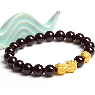 Gembank Vòng Tay Tỳ Hưu Đá Opal Đen Tự Nhiên 8mm