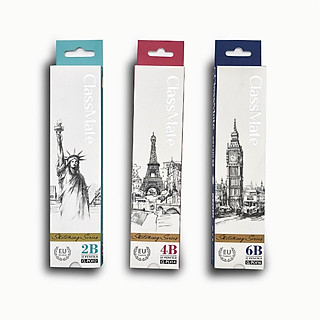 ClassMate- Hộp bút chì gỗ 2B/4B/6B