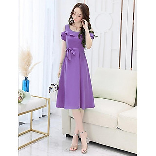 Đầm xòe dự tiệc trễ vai BY6277