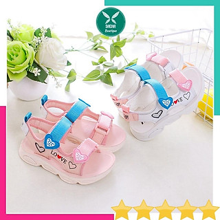Dép sandal quai hậu đi học đi chơi đi biển bé gái - D02