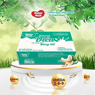 Thùng 48 hộp sữa hạt điều Richer Milk 180ml (180ml x 48)