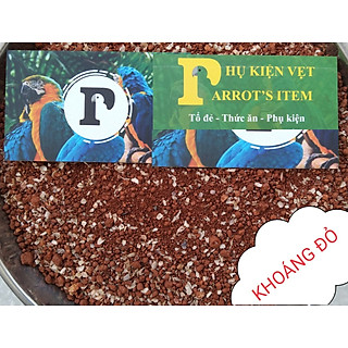 200Gram KHOÁNG ĐỎ CUNG CẤP ĐẦY ĐỦ CÁC KHOÁNG CHẤT VÀ CANXI CHO CHIM,VẸT, CU GÁY, YẾN PHỤNG...