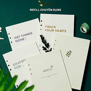 Refill chuyên dụng - A5 - 6 lỗ - Giấy kem 100gsm, 130gsm