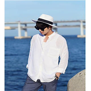 Mũ phớt cói cho nam cao cấp, mũ panama nam thời trang mới