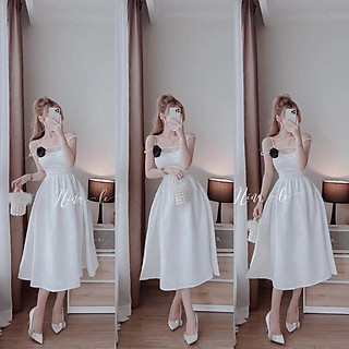 ĐẦM 2 DÂY RỚT VAI 2 BÊN ĐI TIỆC