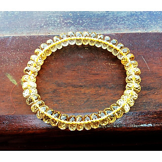 Vòng Tay Đá Thạch Anh Vàng(Citrine) Cắt giác cạnh