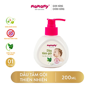 Dầu Tắm Gội Thiên Nhiên Mamamy 200ml