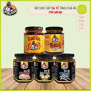 Bộ Sưu Tập 5 Loại Sa Tế Premium Ông Chà Và (Sa Tế Cá Cơm + Sa Tế Sò Điệp + Sa Tế Bào Ngư + Sa Tế Chà + Sa Tế Tôm)