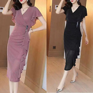 ĐẦM BODY PHỐI BÈO KÈM PHỤ KIỆN CAO CẤP