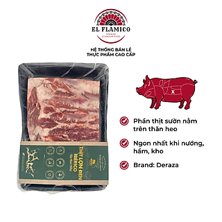 Thịt sườn heo đen Iberico (khay 500g)