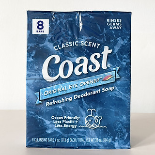 Lốc 8 Bánh Xà Bông Coast 113g X 8 Nhập Mỹ