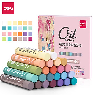 Bút sáp dầu chuyên dụng Deli - 24 Màu - 72131