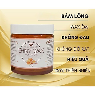 Sáp wax triệt lông shiny tặng kèm 40 giấy và que wax, sáp wax lông shiny ,wax lông