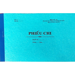 Phiếu Chi 1 Liên Giấy Fort - 13 x 19cm