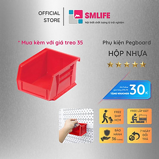 Hộp nhựa Pegboard - Phụ kiện móc treo cho bảng treo dụng cụ cơ khí kim loại