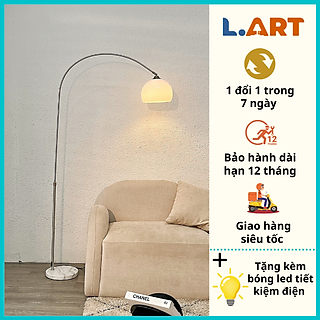 Đèn cây đứng phòng khách, phòng làm việc góc đọc sách hiện đại dáng bow cong DCLA012T