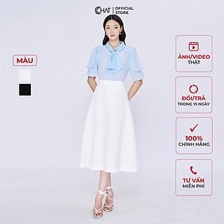 Chân Váy CCHAT Bổ Kiểu Xòe Rủ Chất Tuytsi Cao Cấp 53CDS2015XT