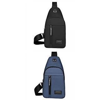 2x Fashion Mens Chest Bag Waterproof Shoulder Bag