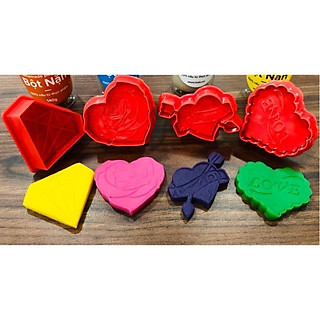Bộ khuôn VALENTINE chơi bột nặn đất nặn an toàn TEDU