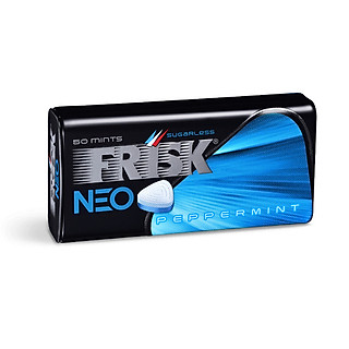 Lốc 9 hộp Kẹo ngậm bạc hà Frisk NEO Peppermint (50 viên)