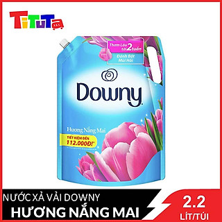 Nước Xả Vải Downy Nắng Mai Dạng Túi 2.4L