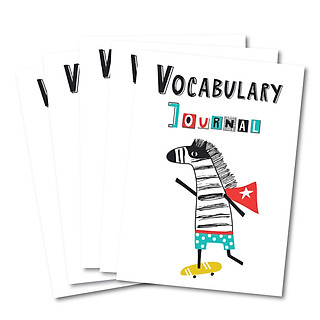 Combo 5 Vở Học Từ Mới Crabit Notebook - Ngựa vằn (17x24cm)