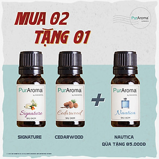 Combo Tinh Dầu 10mL - Mua 2 Tặng 1 Khi Mua Tinh Dầu Nguyên Chất PurAroma - Chính Hãng Của Pháp