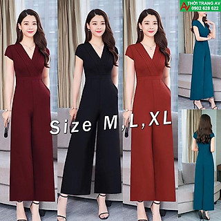 AV6498 - Jumpsuit - Đồ bay dài ống suông xếp pli ngực cực xinh