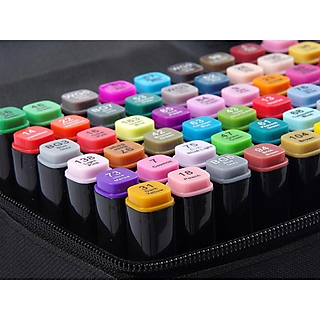 Bộ 80 bút màu Touch Mark chính hãng màu đen cao cấp