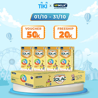 Thùng 48 Hộp Sữa Bột Pha Sẵn VPMilk IQLac Pro Advance Premium (110ml/ Hộp)