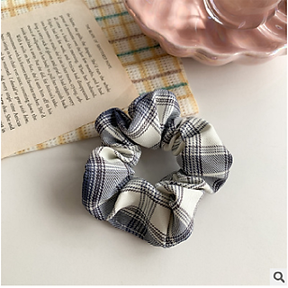 Dây Buộc Tóc, Cột tóc Scrunchies Co Giãn Thời Trang Nhiều Màu - Trắng đen