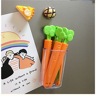 set 5 kẹp miệng túi bảo vệ thực phẩm hình cà rốt NXX02