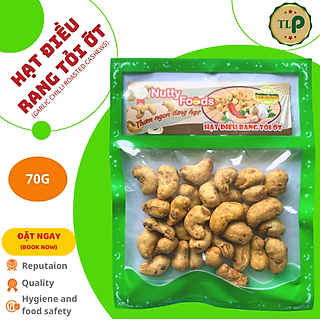 HẠT ĐIỀU RANG TỎI ỚT VIP TÂN LỘC PHÁT - BỊCH 70G