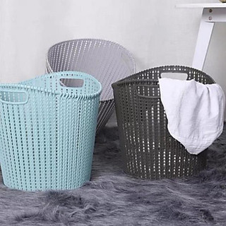 Sọt đựng đồ chơi , quần áo nhựa mây Đan phong cách Hàn quốc