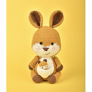 Thú bông móc len handmade Amigurumi, đan móc thú len, đồ chơi len an toàn cho bé - Guru The Kangaroo